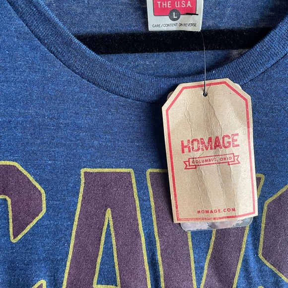 NWT Blue Homage Cleveland Cavaliers Cavs Shirt - Picture 3 of 3
